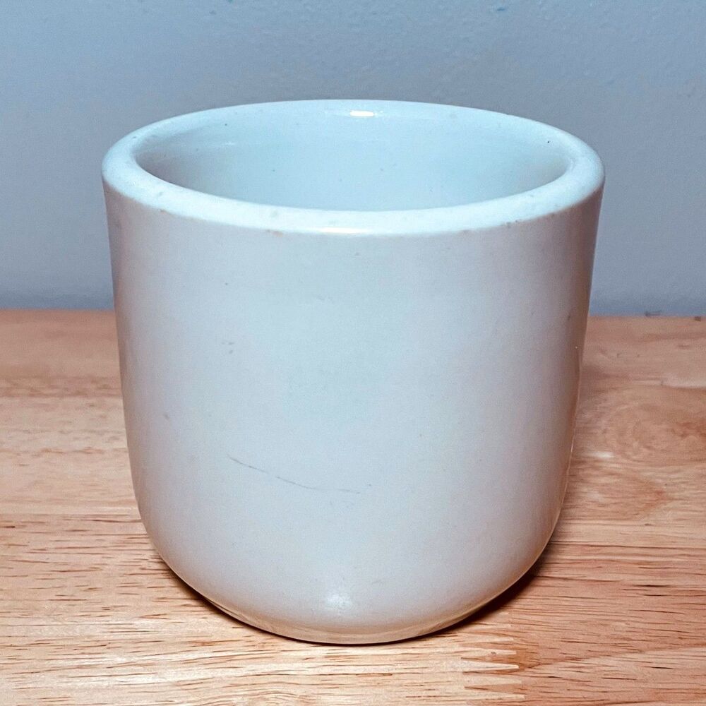 Vintage Sterling China Co Vitrified White Restaurant Ware Crock Cup USA